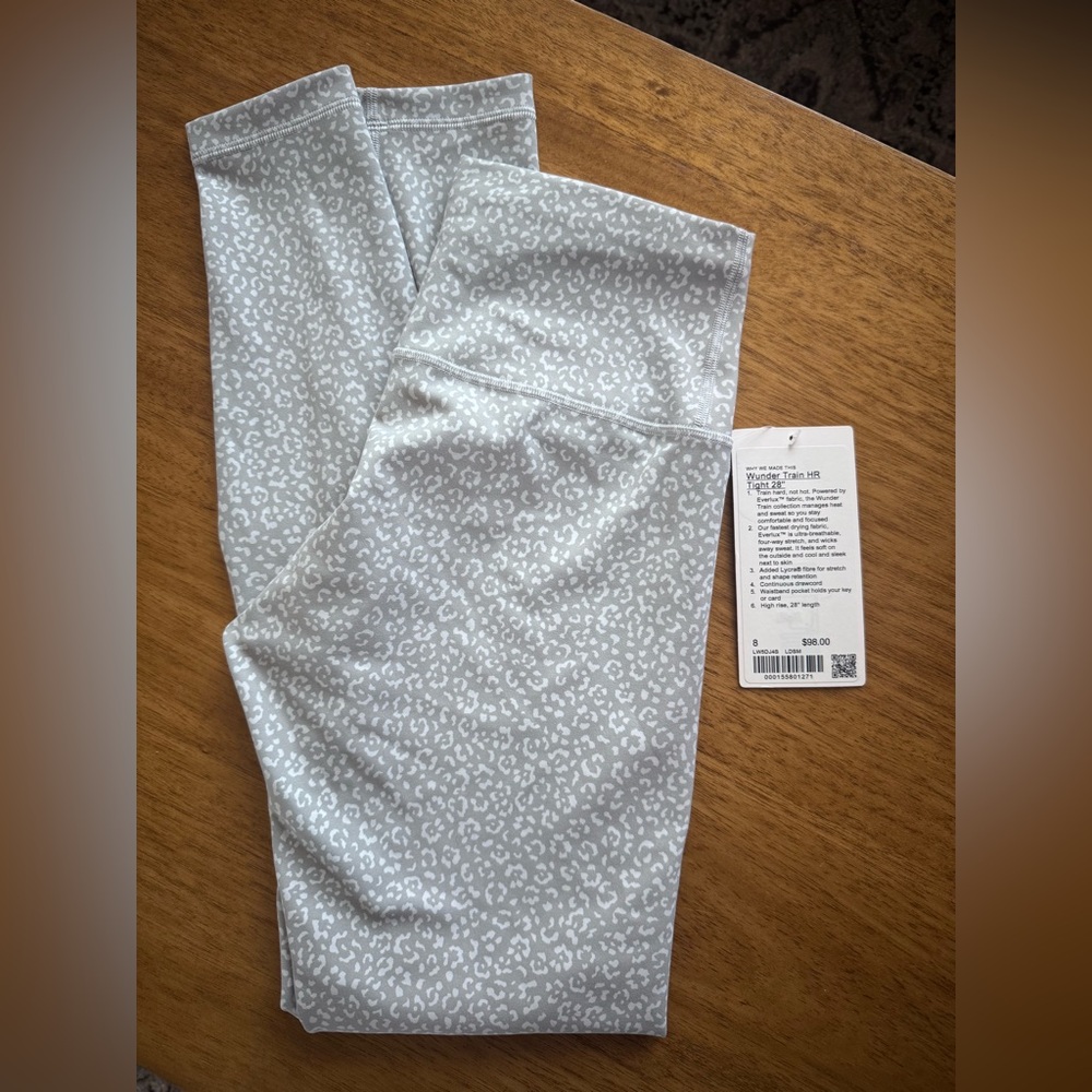 Lululemon Wunder Train HR Tight 28in Leopard Daisy Starlight Multi